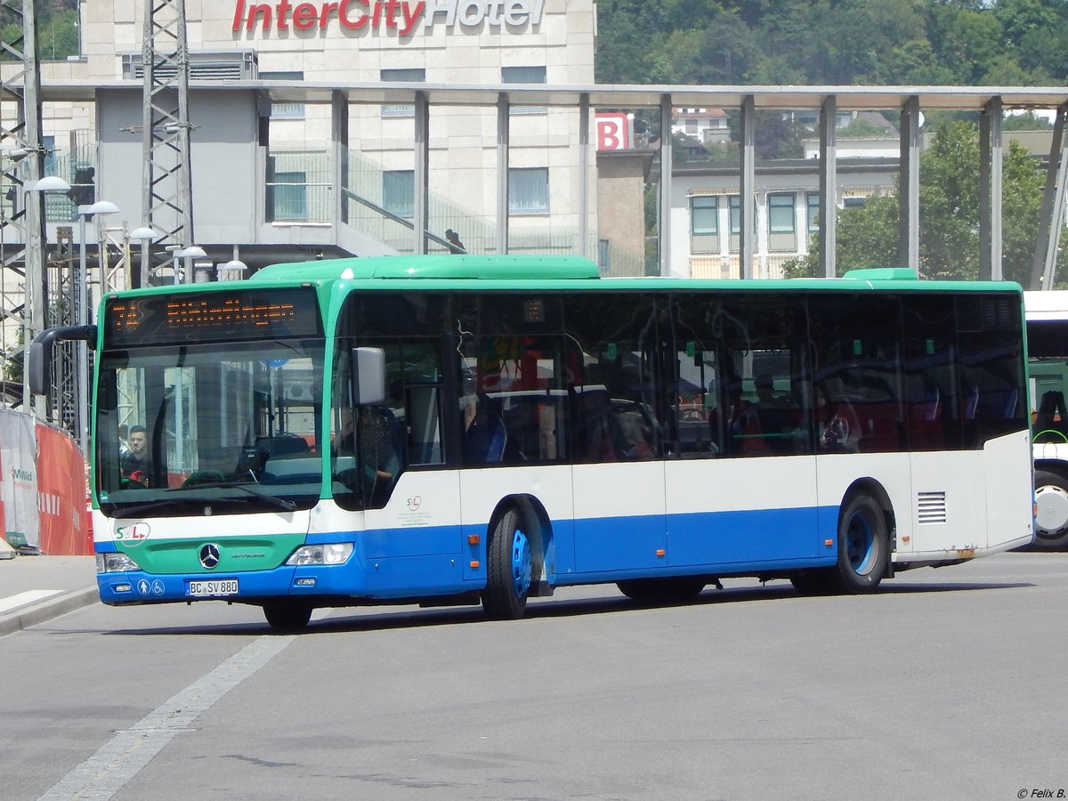 Mercedes Citaro II vom Stadtverkehr Laupheim (ex MVV) in Ulm am 19.06.2018