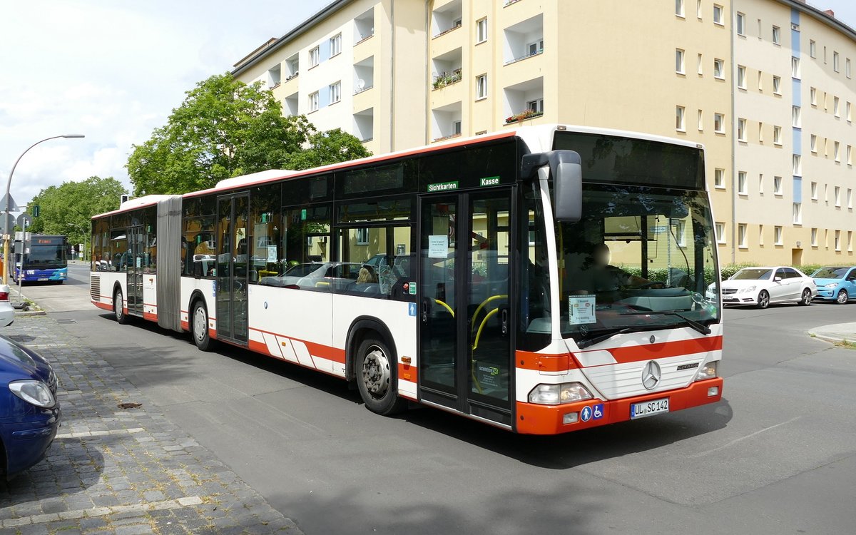 S-Bahn Berlin, Schienenersatzverkehr-SEV, 'Schröder Reisen' mit dem Mercedes-Benz Citaro I GN, UL-SC 142. Berlin, Juni 2020.
