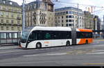 tpg - VanHool Trolleybus Nr.1643 unterwegs auf der Linie 7 in der Stadt Genf am 24.03.2024