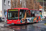 Am 16.3.2024 veranstalteten die Stadtwerke Leoben eine Fotofarht mit ihrem Citaro Facelift. Hier biegt der Bus gerade vom Hauptplatz kommend in die Parkstraße ein.