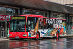 Am 16.3.2024 veranstalteten die Stadtwerke Leoben eine Fotofarht mit ihrem Citaro Facelift. Hier steht der Bus gerade am Hauptbahnhof