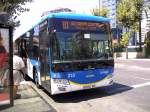 Tata Hispano Intea LE, Firma LLorente Bus, Wagen 233, in Benidorm an der Costa Blanca am 14.08.2013  Die Firma LLorente Bus hat 5 Intea LE mit den Wagennummern 232 bis 236 im Busbestand.