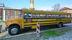 The International 3800 T444E  American Schoolbus  in good old Germany (Dresden, April 2017)