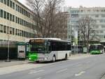 Graz. Am 01.03.2023 konnte ich einen Irisbus Crossway von Dr. Richard, abfahrbereit als Linie 671 nach Thalerhof, bei der Österreichischen Gesundheitskasse fotografieren.