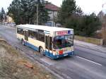 Bus2 eines privaten Busunternehmens ist im Schlerverkehr in Ried i.I.eingeteilt; 090313