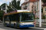 koda-Irisbus 24Tr Trolleybus der  MĚSTSK DOPRAVA Marinsk Lzně s.r.o.  # 56, aufgenommen am 7.