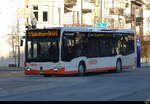BSU - Mercedes Citaro  Nr.99 unterwegs in Solothurn vor dem Bhf. Bahnhof am 21.01.2024