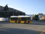 Postauto/PU Autopostale del Malcantone SA TI 162 597 (Scania/Hess K320UB ''Bergbus'') am 22.9.2022 beim Bhf.
