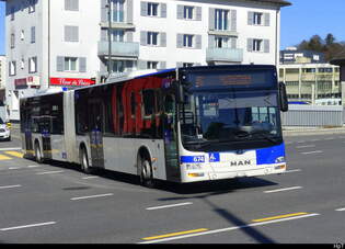 tl - MAN Lion`s City Nr.674  VD 1336 unterwegs in Lausanne am 28.02.2025