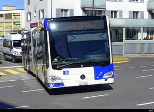 tl - Mercedes Citaro Nr.561  VD 574855 unterwegs in Lausanne am 28.02.2025