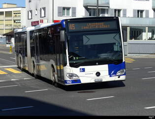 tl - Mercedes Citaro  Nr.592  VD 359181 unterwegs in Lausanne am 28.02.2025