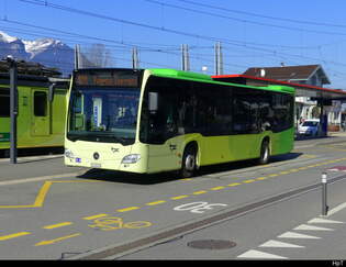 tpc - Mercedes Citaro  Nr.457 beim Bahnhof in Aigle am 07.03.2025