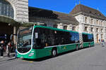 Mercedes Citaro 7054, auf der Linie 50, wartet am 09.07.2024 an der Endstation am Bahnhof SBB.