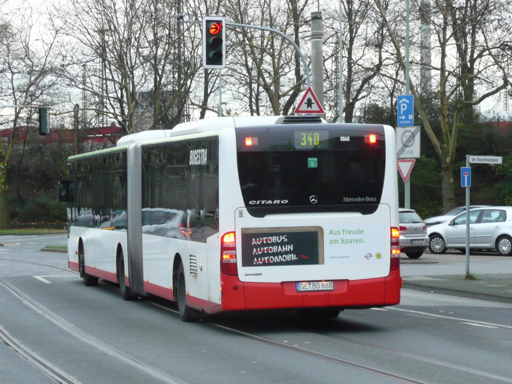 02.12.09,CITARO der Bogestra Nr.0868 in Wanne-Eickel.