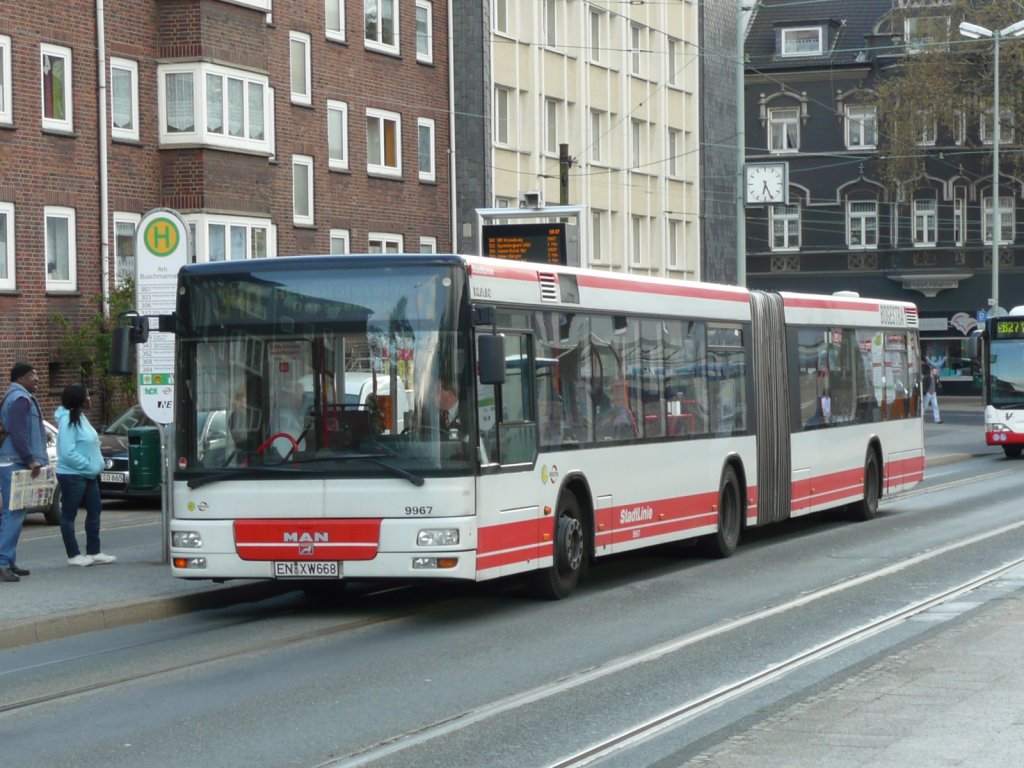 21.04.10,MAN der BOGESTRA Nr.9967 in Wanne-Eickel.