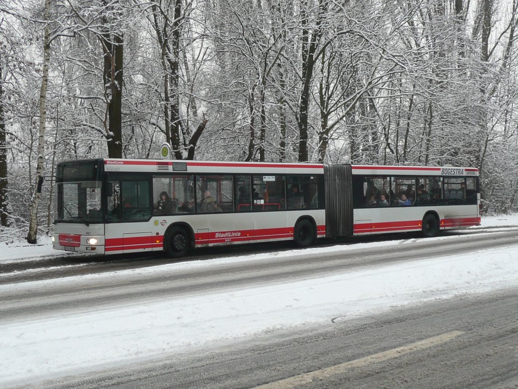 25.01.10,MAN der BOGESTRA Nr.9967 in Gelsenkirchen-Hllen.