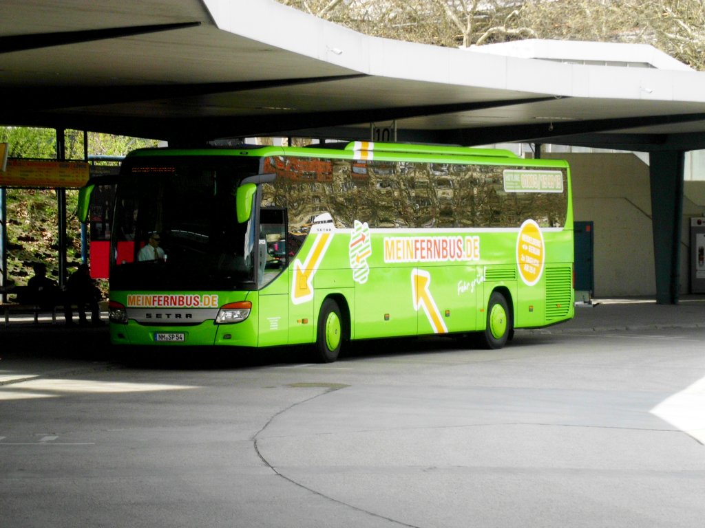  Setra S 400er Serie (Comfort Class) der Firma MEINFERNBUS.de nach Heidelberg am ZOB Berlin.(28.4.2013)