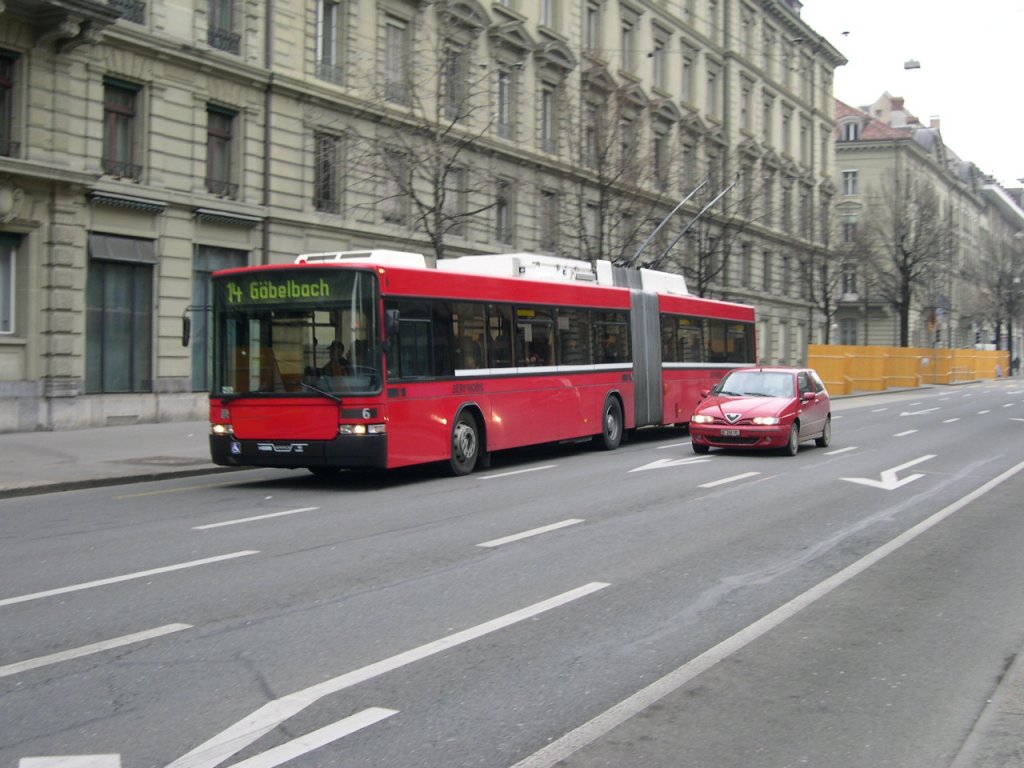 Swisstrolley Nr. 6 in der Bundesgasse