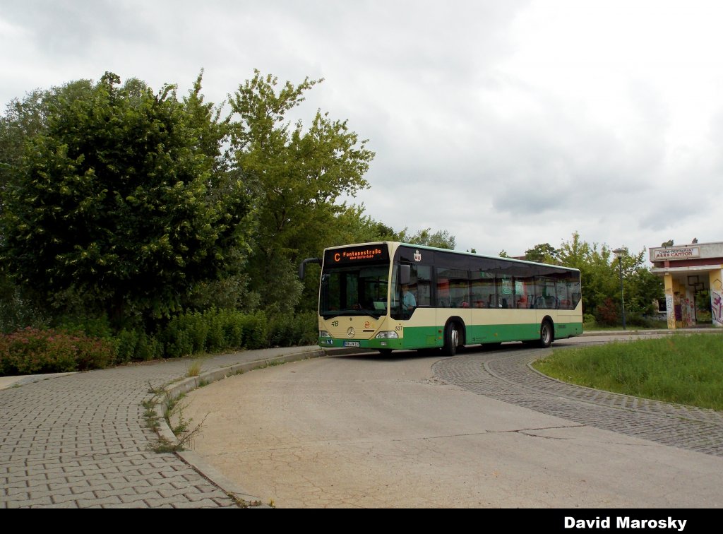 Wagen 537 der VBBr in Hohenstcken-Nord 