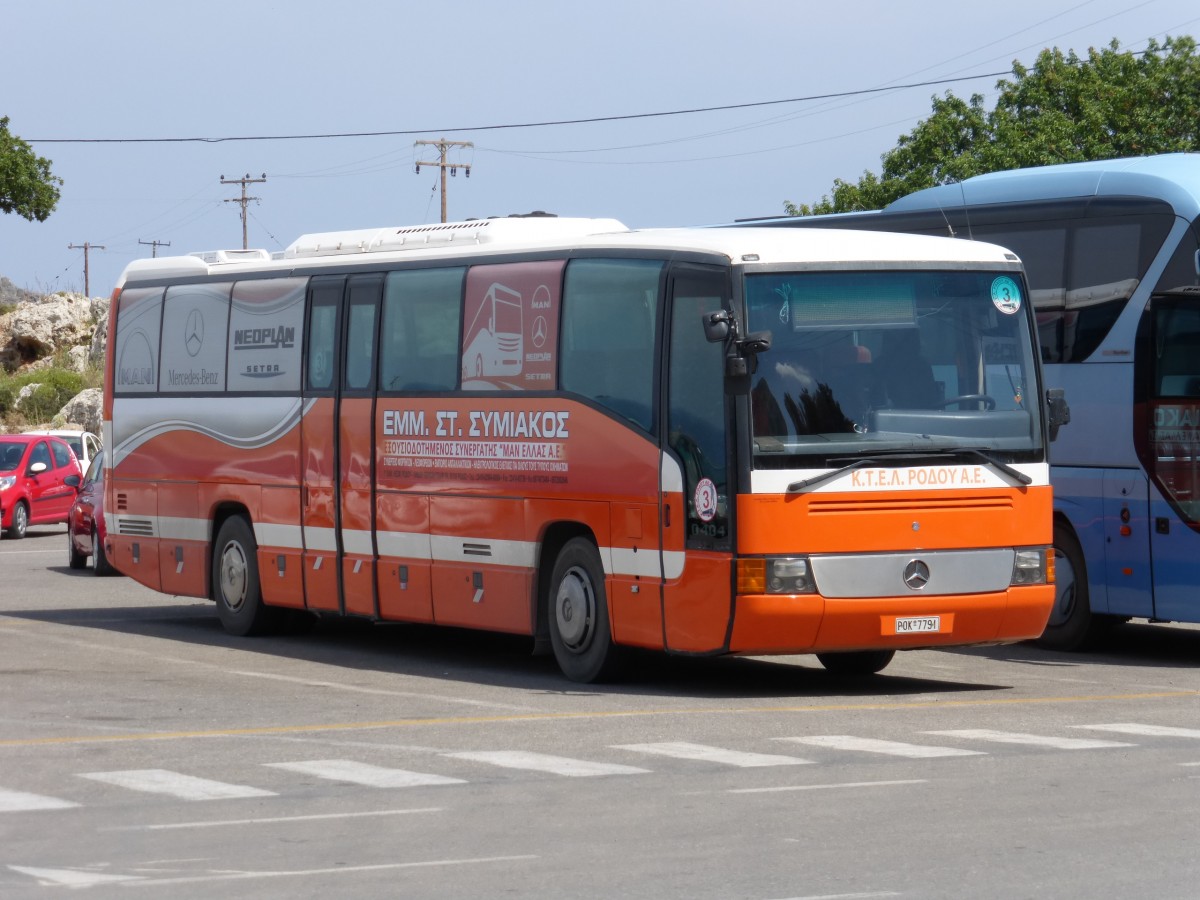 09.05.2014,MB in Lindos auf Rhodos/Griechenland.