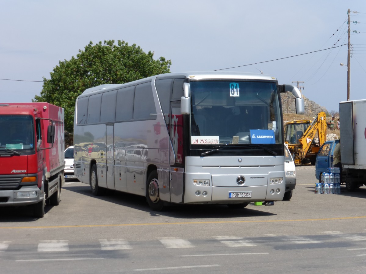 09.05.2014,MB in Lindos auf Rhodos/Griechenland.