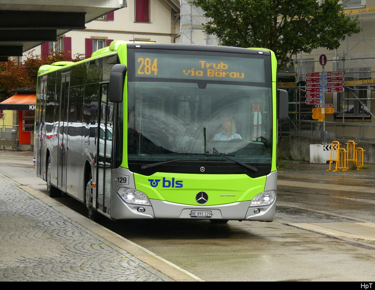 BLS / Busland - Mercedes Citaro Nr.129 in Langnau am 2024.10.04