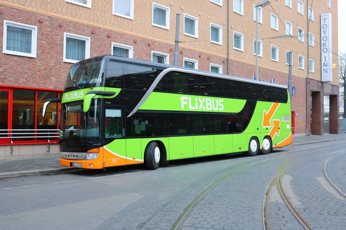 Flixbus Setra 4000er Doppeldecker Am 27 01 18 In Frankfurt Am Main Busbahnhof Südseite Hbf