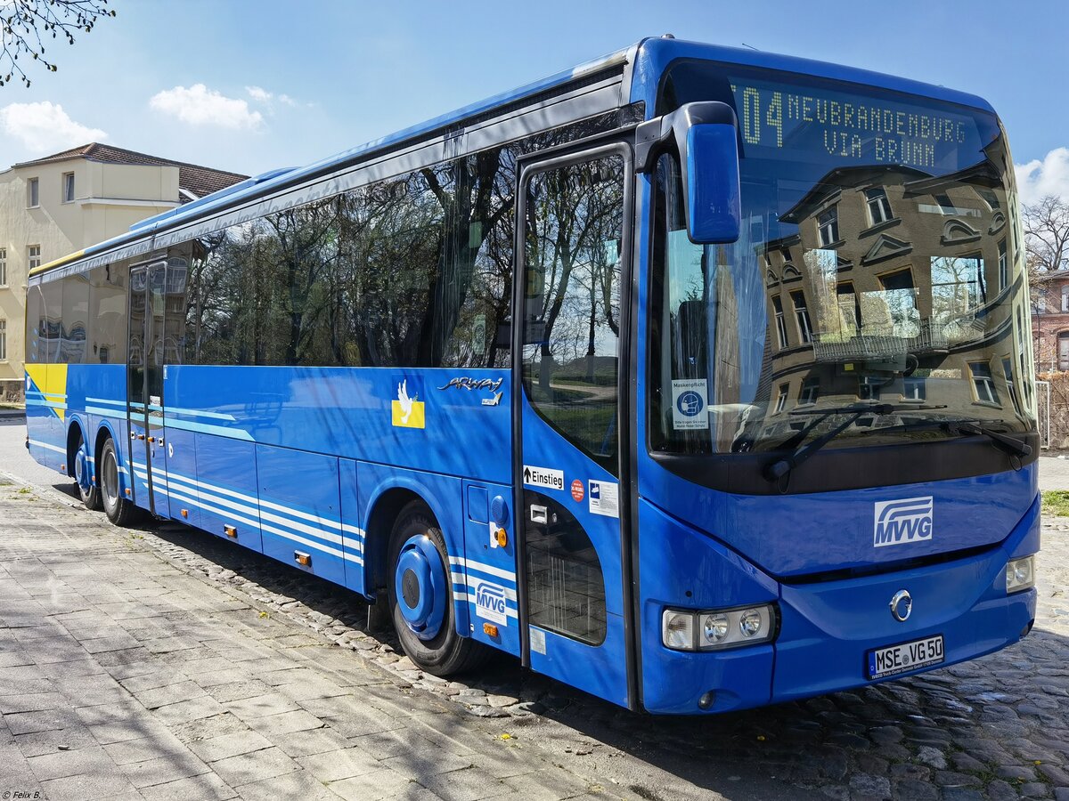 Irisbus Arway der MVVG in Friedland am 03.05.2022