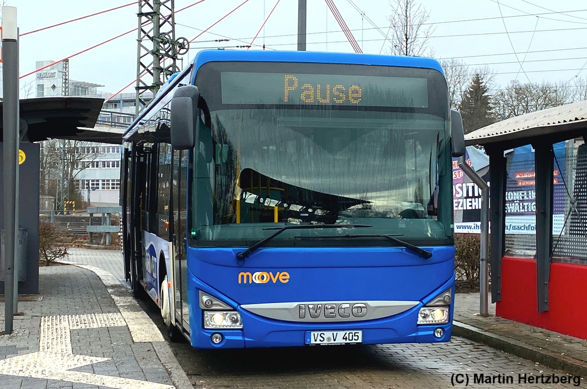 Iveco Bus Crossway LE VS Maier, Villingen (Schwarzwald) Bahnhof Januar 2025