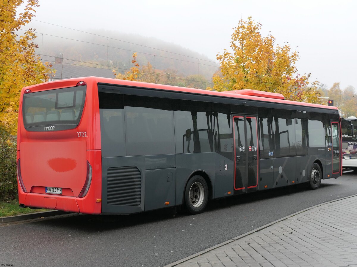 Iveco Crossway von Taxi Wedow aus Deutschland in Sassnitz am 31.10.2023