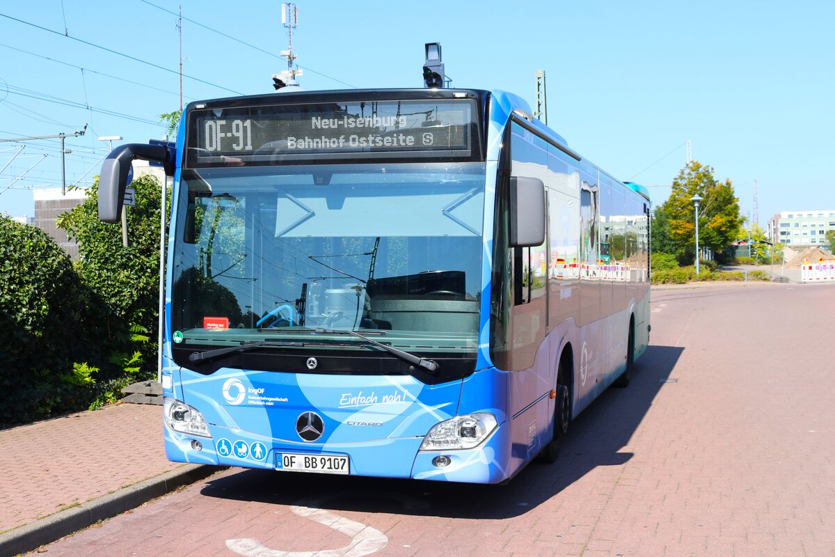 KVG Offenbach Mercedes Benz Citaro 2 am 21.09.24 in Langen Bahnhof