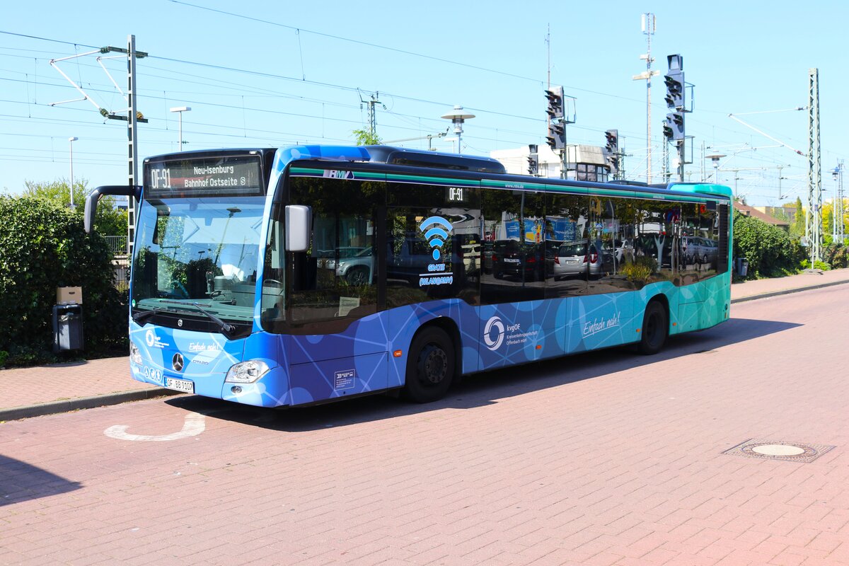 KVG Offenbach Mercedes Benz Citaro 2 am 21.09.24 in Langen Bahnhof