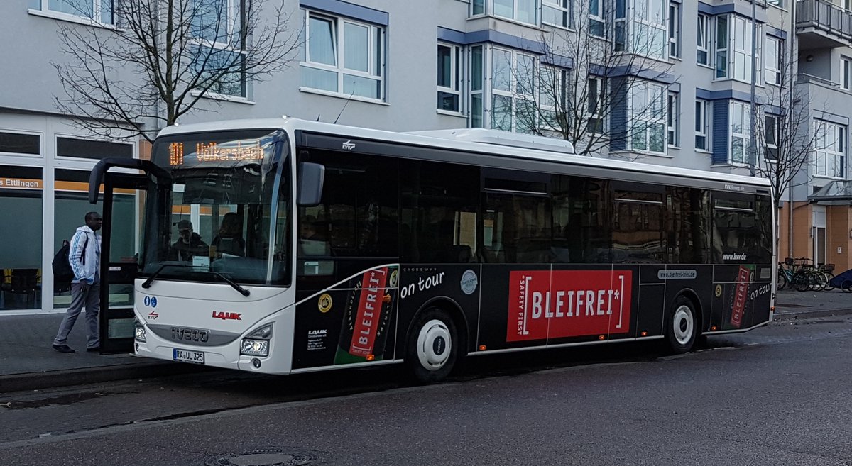 Lauk Reisen Muggensturm ~ Iveco Crossway LE ~ März 2019 Ettlingen Stadt ~ 101 Völkersbach