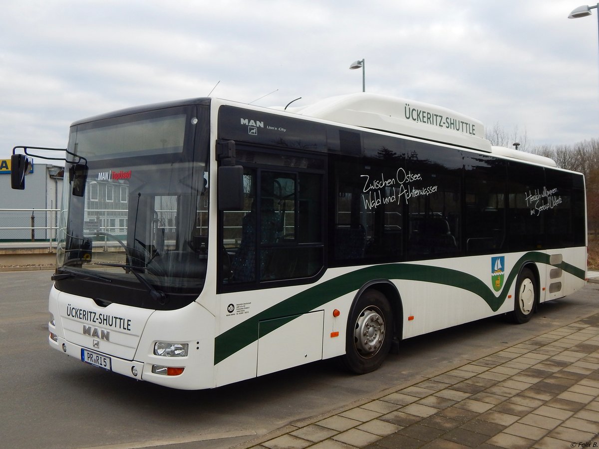 MAN Lion's City CNG der RegioInfra Gesellschaft in Malchow am 18.02.2018