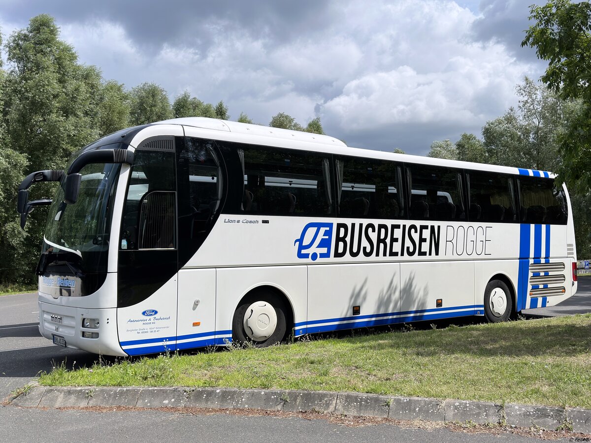 MAN Lion's Coach von Rogge-Reisen aus Deutschland in Plau am See am 26.07.2023