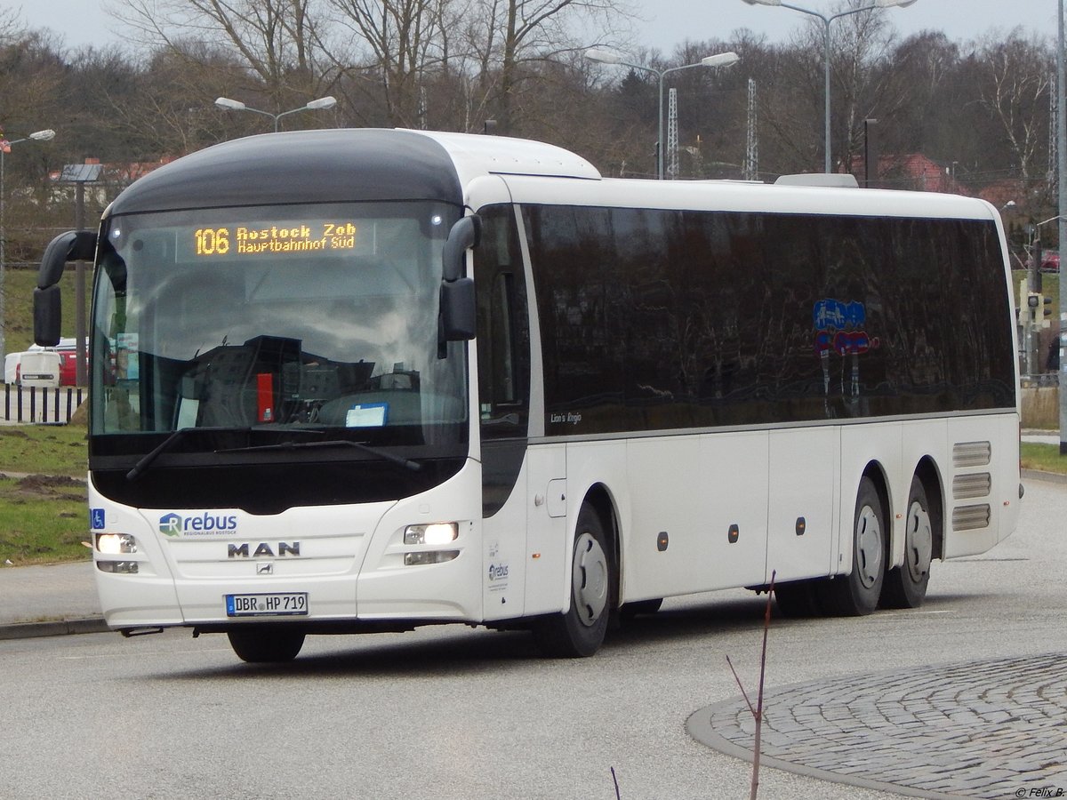 MAN Lion's Regio von Regionalbus Rostock in Rostock am 25.01.2018