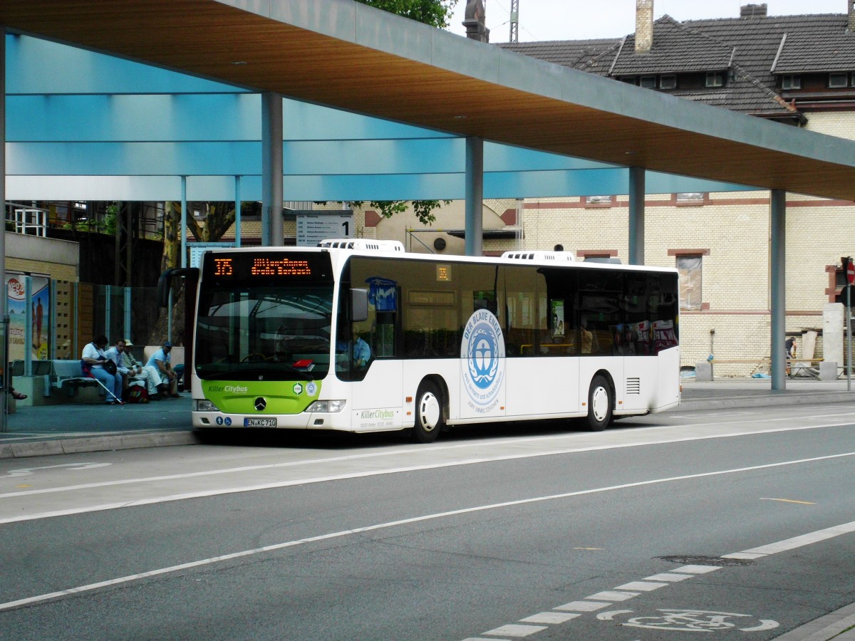  Mercedes-Benz O 530 II (Citaro Facelift) auf der Linie 375 nach Witten-Annen Wendeschleife Am Hang am Hauptbahnhof Witten.(10.8.2013) 