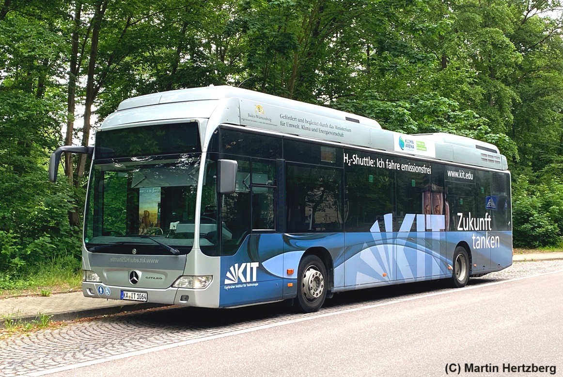 Mercedes Citaro Facelift, Wasserstoff-Antrieb, KIT, Karlsruhe Mai 2024 