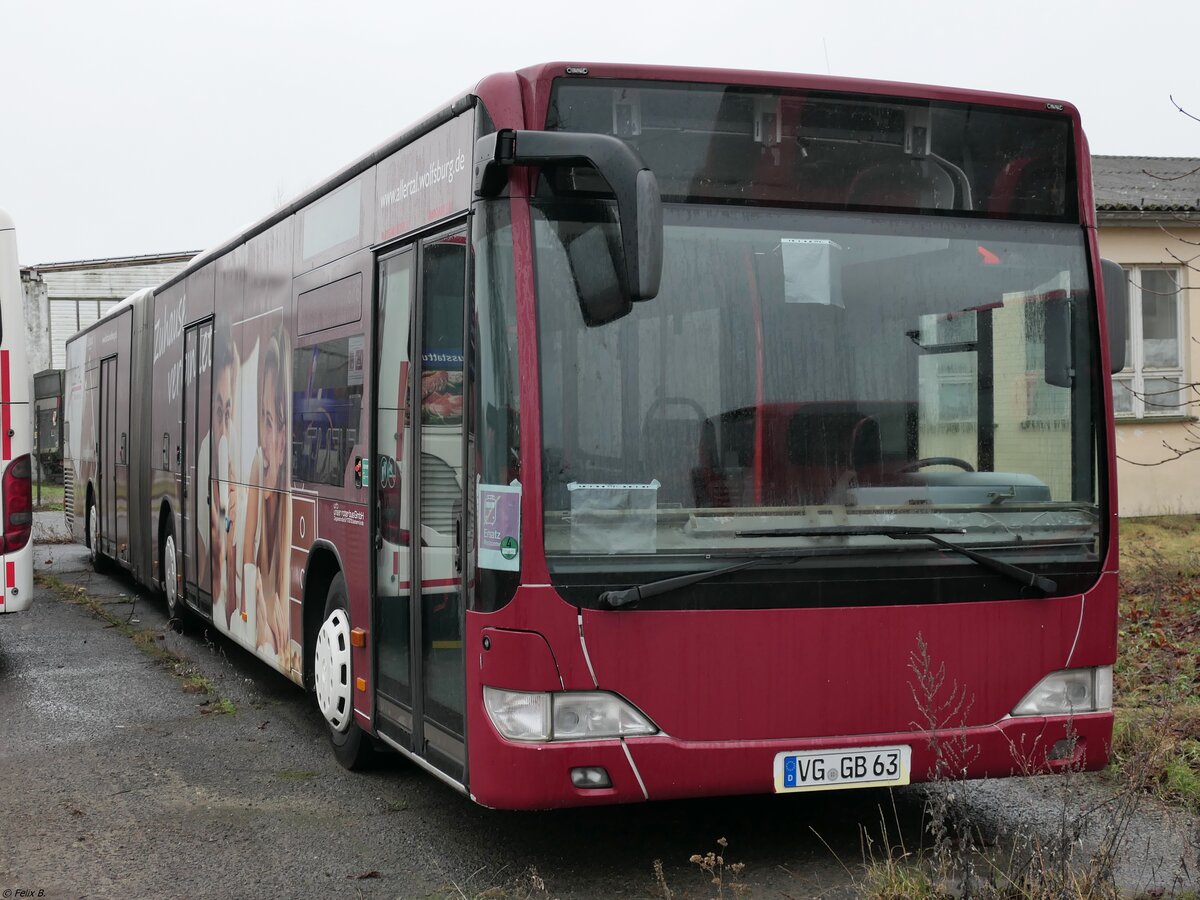 Mercedes Citaro II von URB aus Deutschland (ex VWG Wolfsburg) in Ueckermünde am 07.01.2023