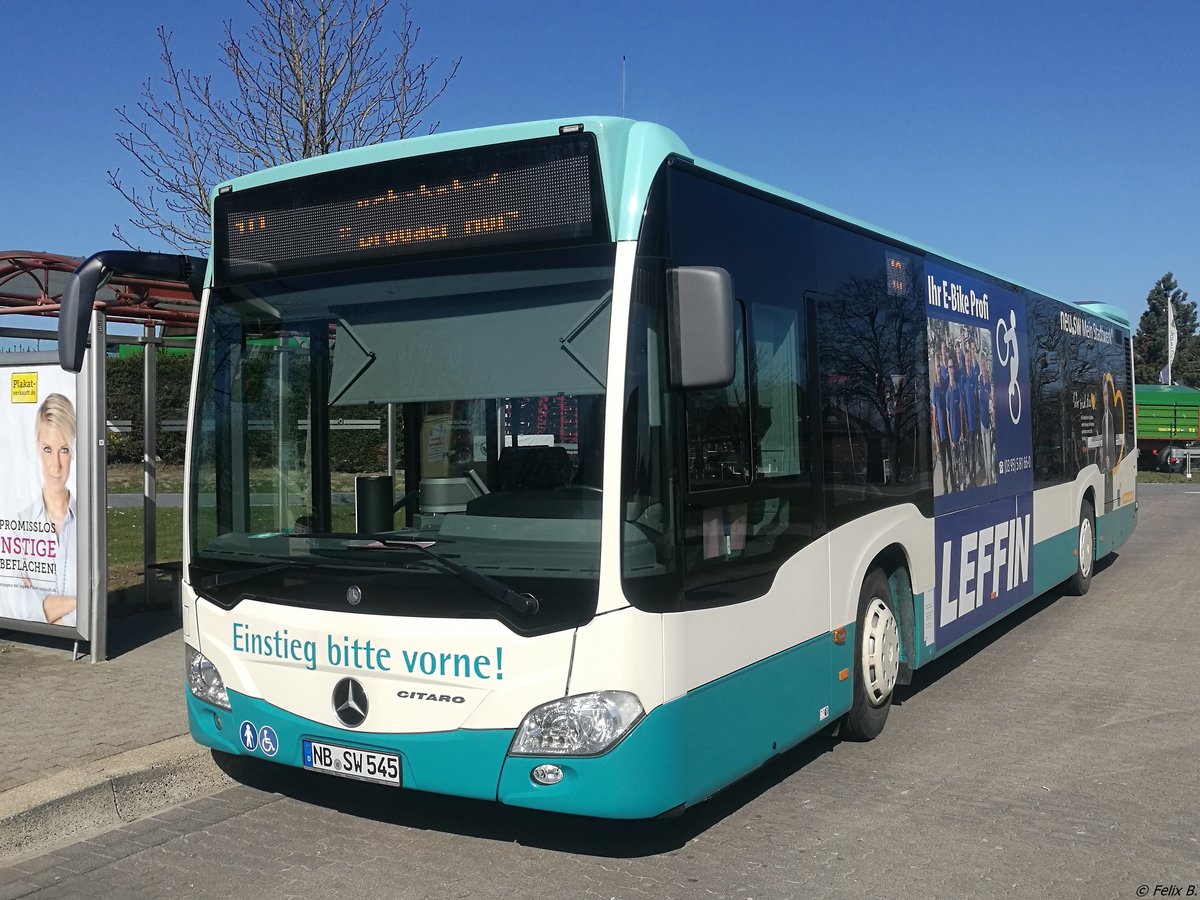 Mercedes Citaro III der Neubrandenburger Verkehrsbetriebe in Neubrandenburg am 20.04.2018