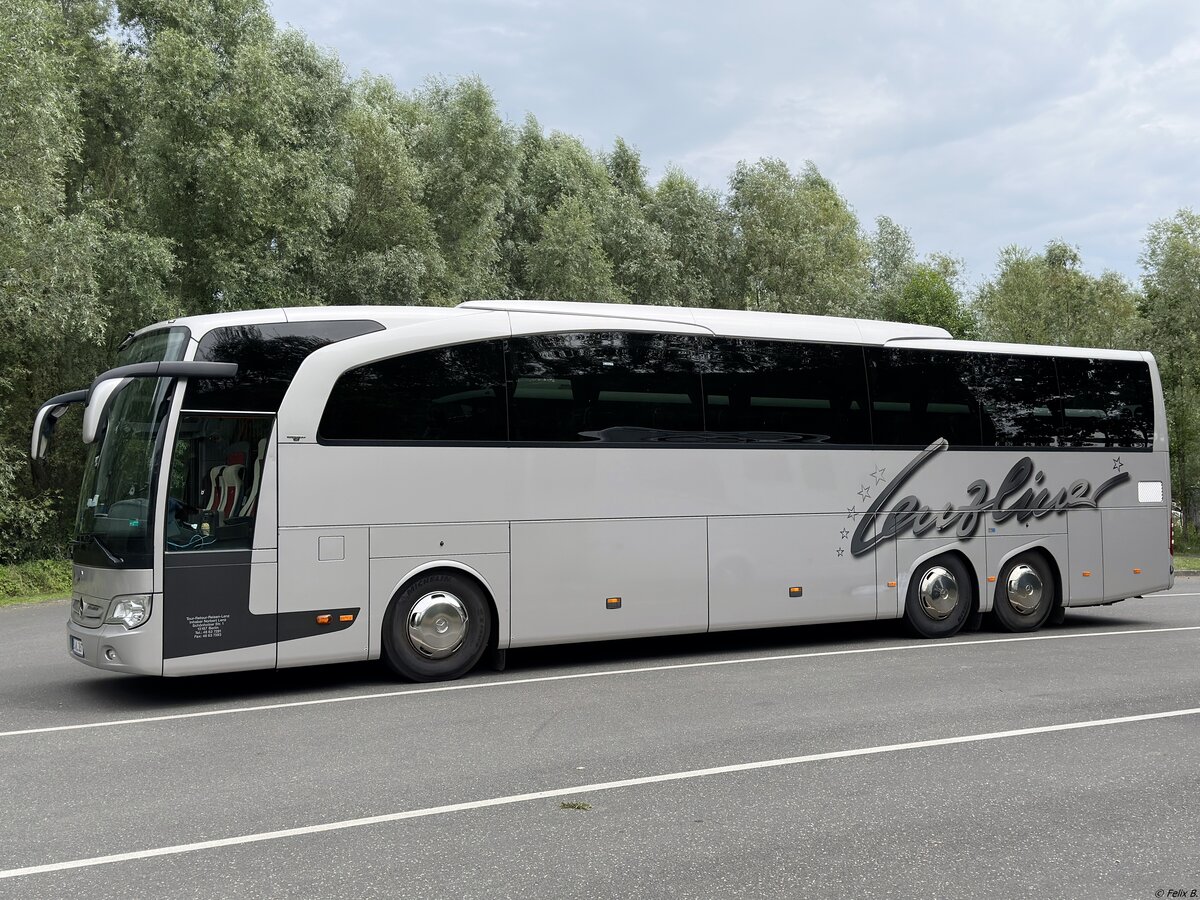 Mercedes Travego von Lenz Tour - Retour Reisen aus Deutschland in Plau am See am 21.07.2023