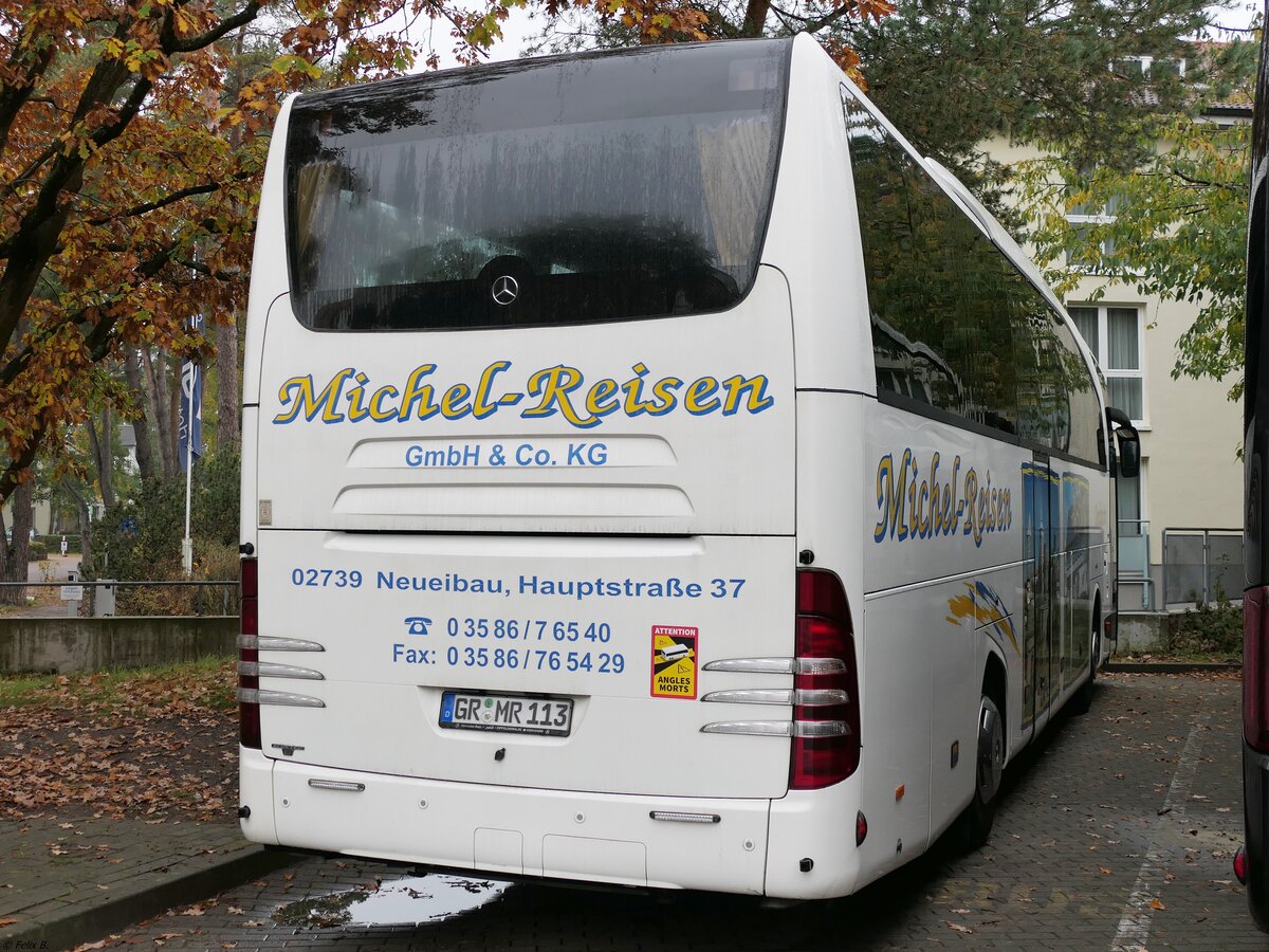 Mercedes Travego von Michel-Reisen aus Deutschland in Binz am 31.10.2023