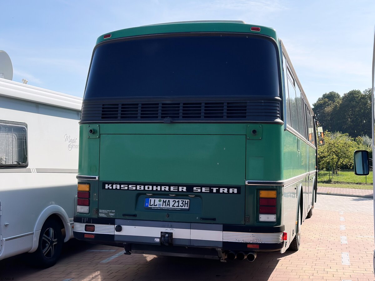 Setra 213 RL als Wohnbus aus Deutschland in Plau am See am 27.09.2023