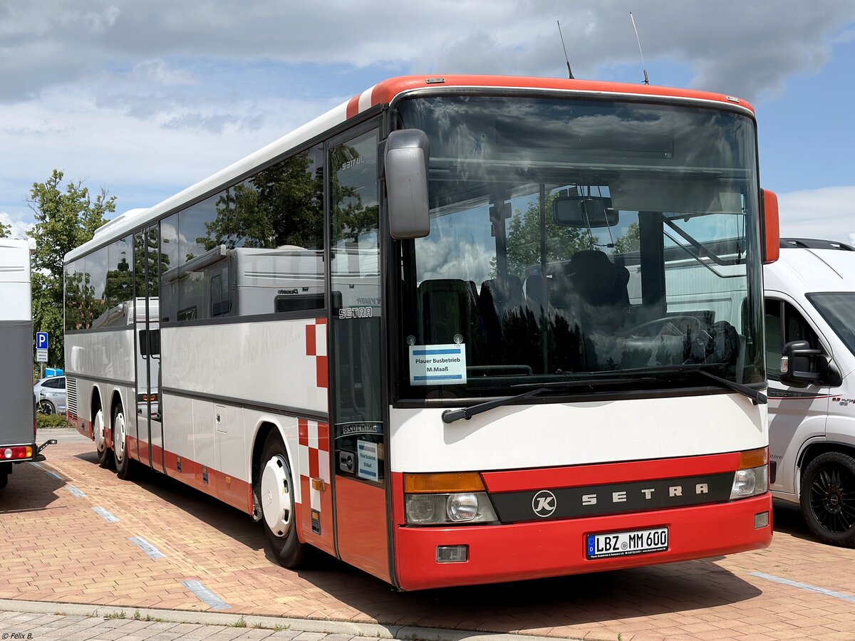 Setra 317 UL von Plauer Busbetrieb M. Maaß aus Deutschland (ex Winkelmann) in Plau am See am 04.07.2023