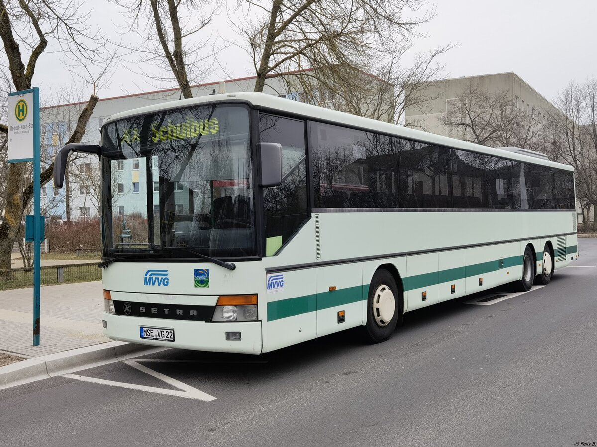Setra 319 UL der MVVG in Neubrandenburg am 11.03.2022