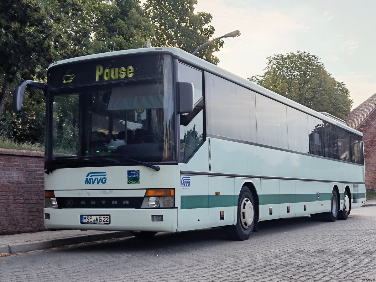 Setra 319 UL der MVVG in Strasburg am 14.07.2022