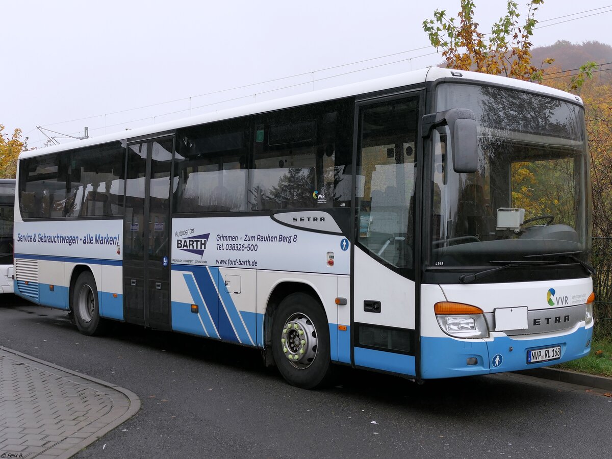 Setra 412 UL der VVR in Sassnitz am 31.10.2023