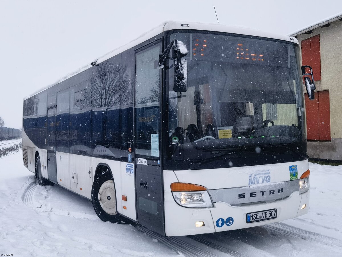 Setra 415 LE Business der MVVG in Plau am See am 10.03.2023