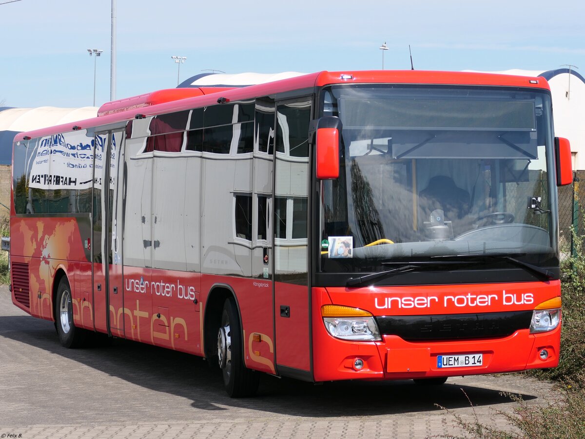 Setra 415 LE Business von URB aus Deutschland in Ueckermünde am 09.05.2021