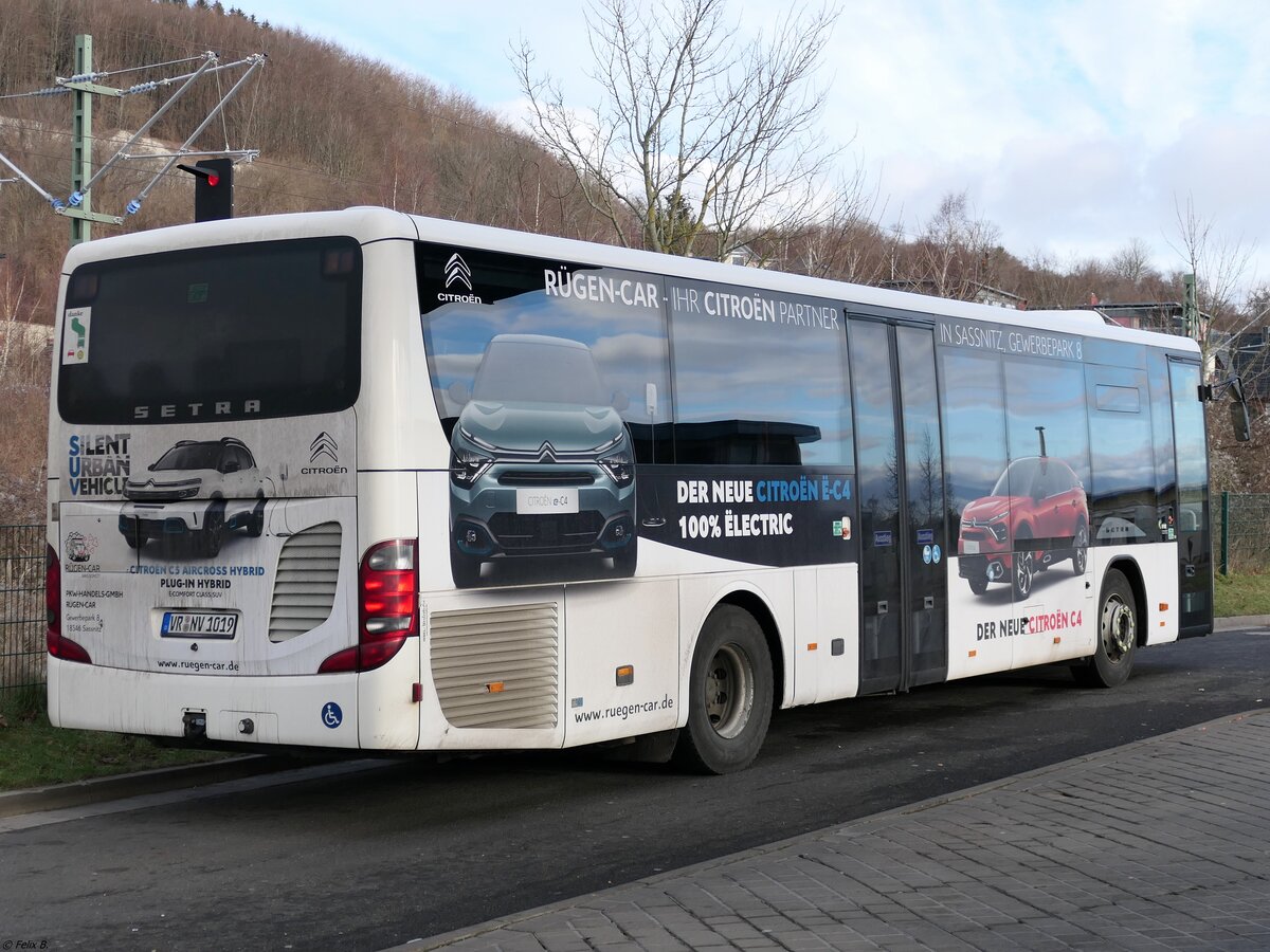 Setra 415 LE Business der VVR in Sassnitz am 28.01.2023